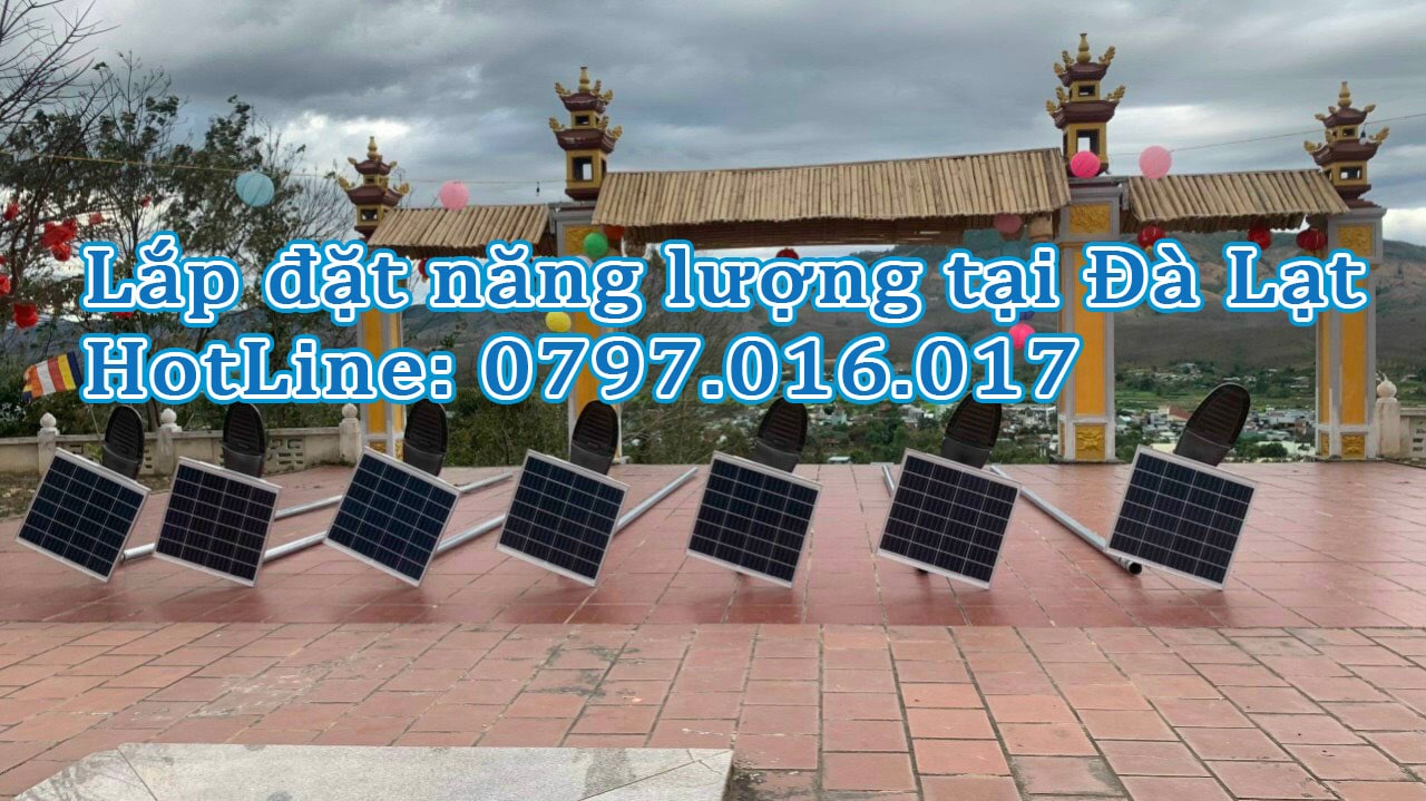 Lắp đặt đèn năng lượng mặt trời tại Đà Lạt